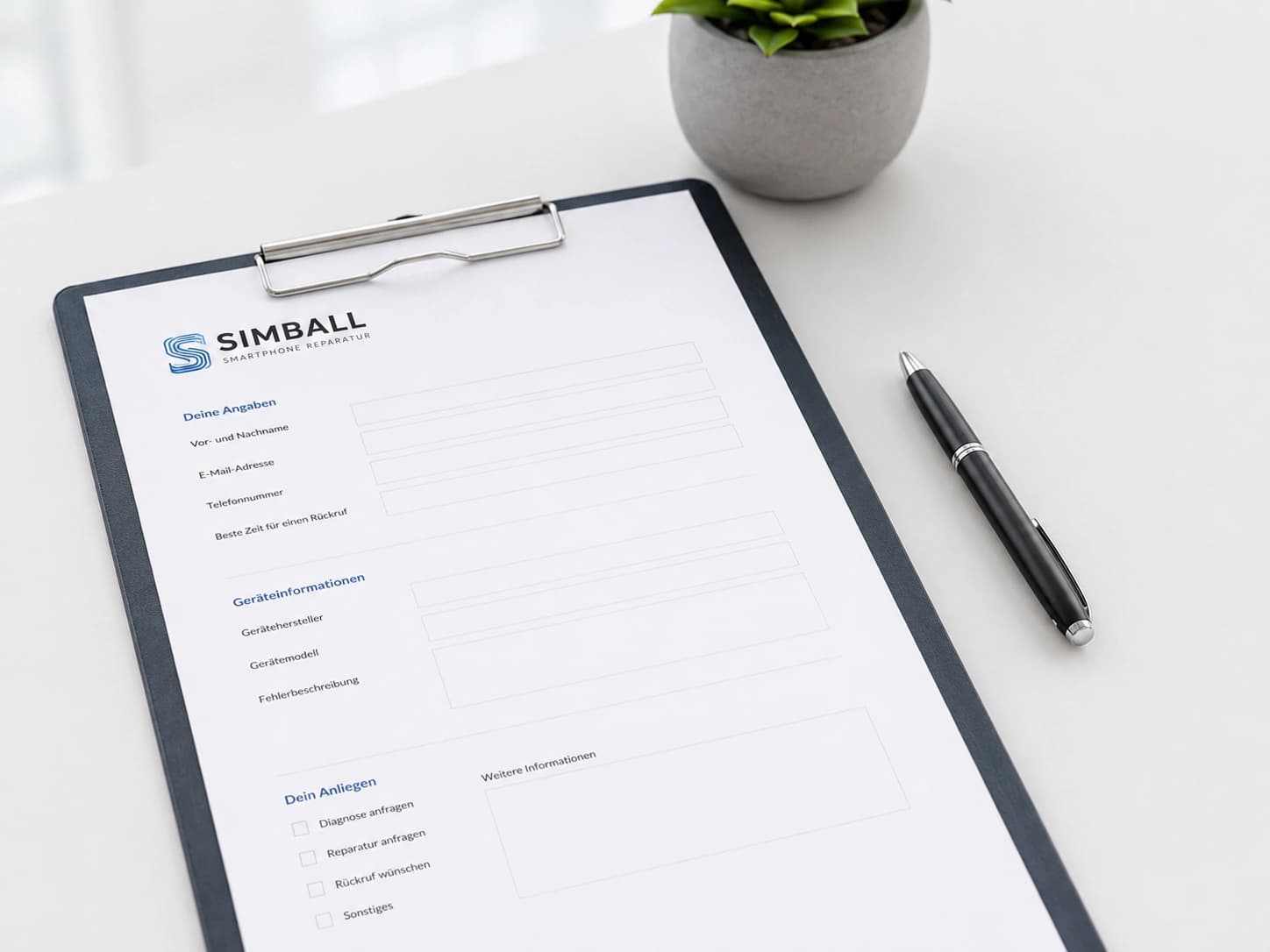 Simball Kontaktformular