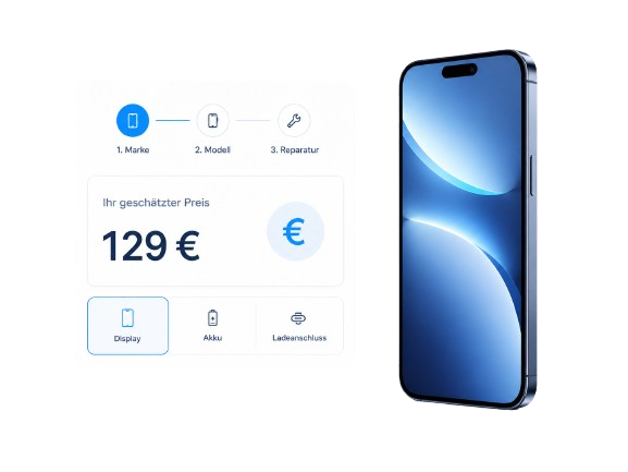Transparente Smartphone-Reparaturpreise bei Simball